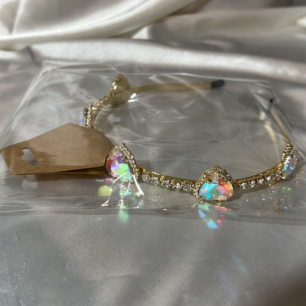 Fashion Heart Shape Rhinestone Headband